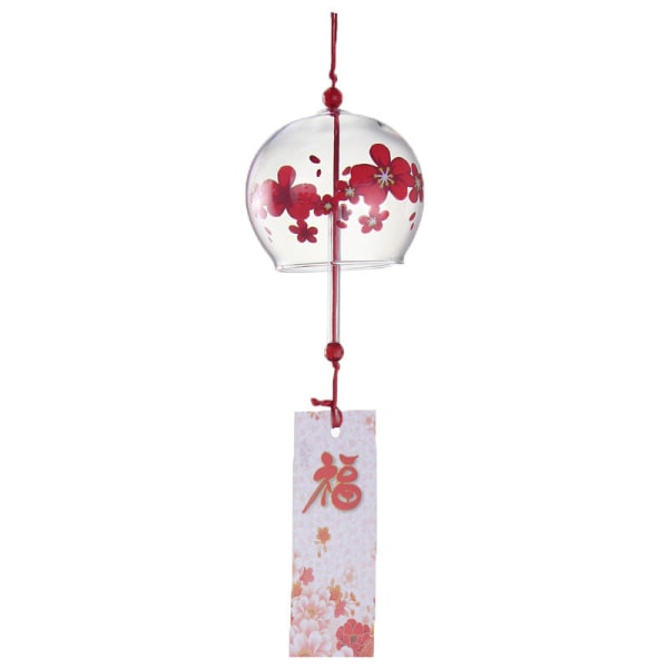 Vindklokker Kreativ japansk stil Sakura Glass Håndlaget Bell