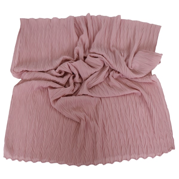 Damsjal 2022 Chiffong plisserad vår och höst 21# leather purple 180cm