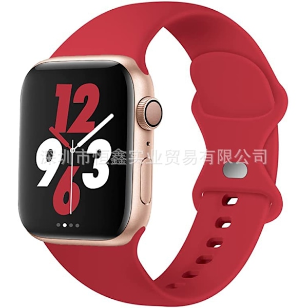 Urrem til Apple Watch iWatch 42/44/45 S/M Mørkerød