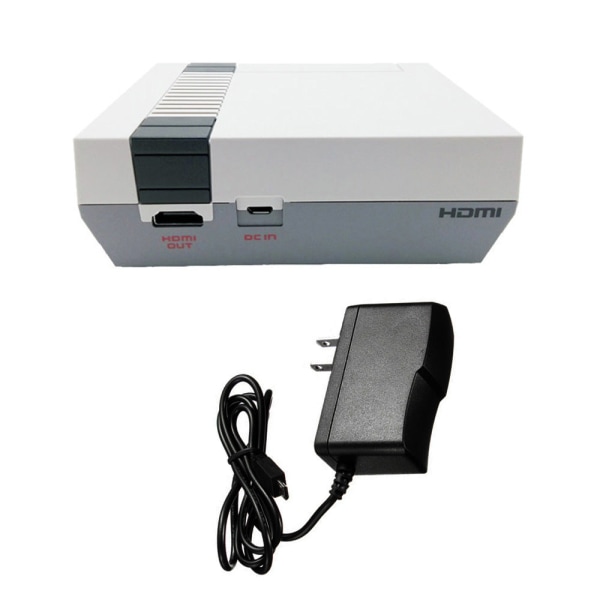 Nintendo Mini Mini NES -laturiin NES Classic Edition Firecow Adapterille Black EU standard