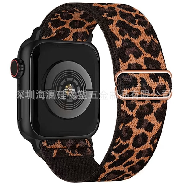 Urrem til Apple Watch iWatch 38/40/41/series10-42 Brun Leopard