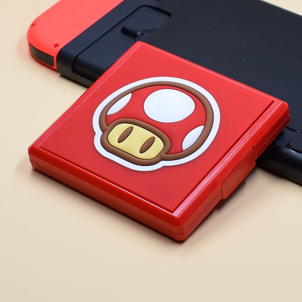 Nintendo Switch Game Card Box NS OLED -tallennuslaatikko Muistikorttilaatikko Säilytystarvikelaatikko Mushroom-shaped haircut