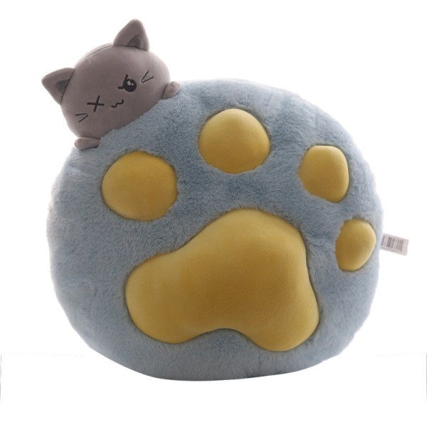 Cute Kitty Airable Cover Cat's Paw Pute Teppe To-i-One Nap Pute Dekorativ pute Green 100*160cm