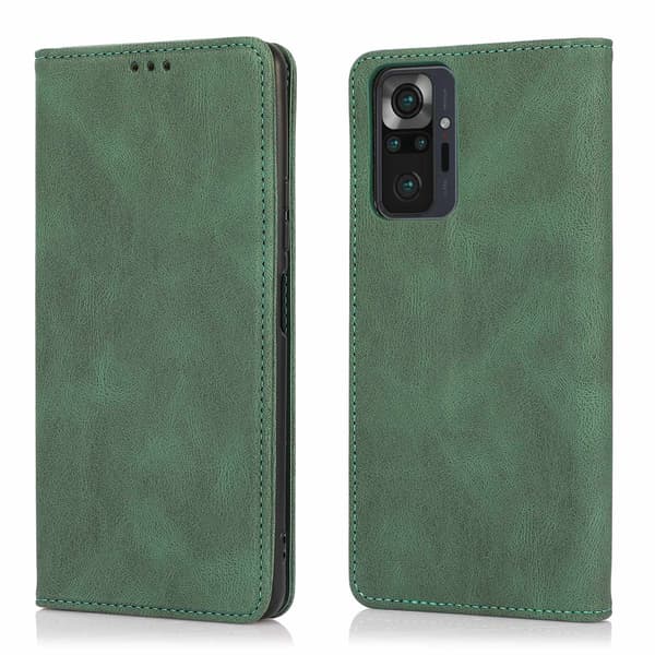Etui til Samsung S21PLUS grønt magnetisk læder flip