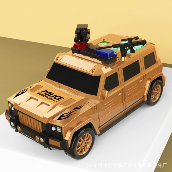 Säästöpossu lapsille Kolikkoraha Pankkiautomaatti Syntymäpäivä Hummer Seteli Kuljetusauto Ladattava CQ14 Camouflage