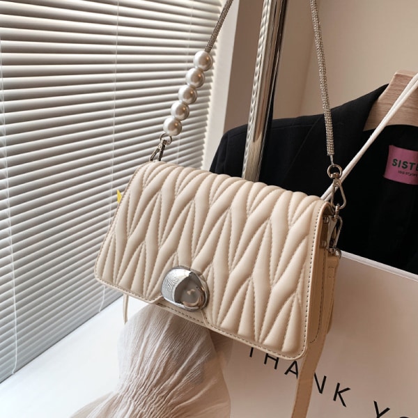 Kvinner håndveske Hånd Skulder Crossbody Underarm Mobiltelefon Beige