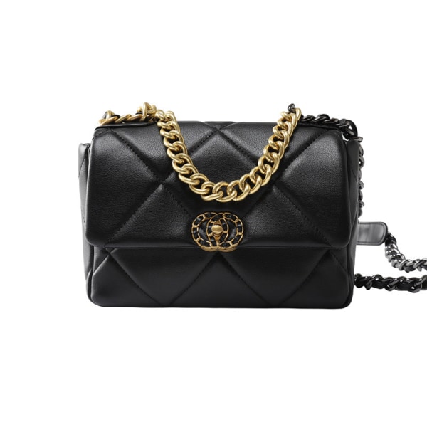 Kvinder læder håndtaske Diamond Chain Bag Lock Cloud Bag Flap Bag Skulder Messenger Bag Default Title