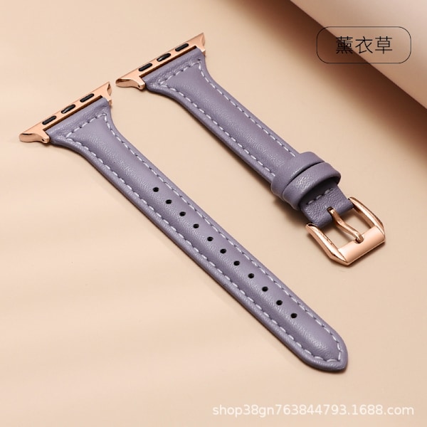 Urrem til Apple Watch iWatch lige interface 18 mm PG-slank talje - lavendel-rosaguld spænde