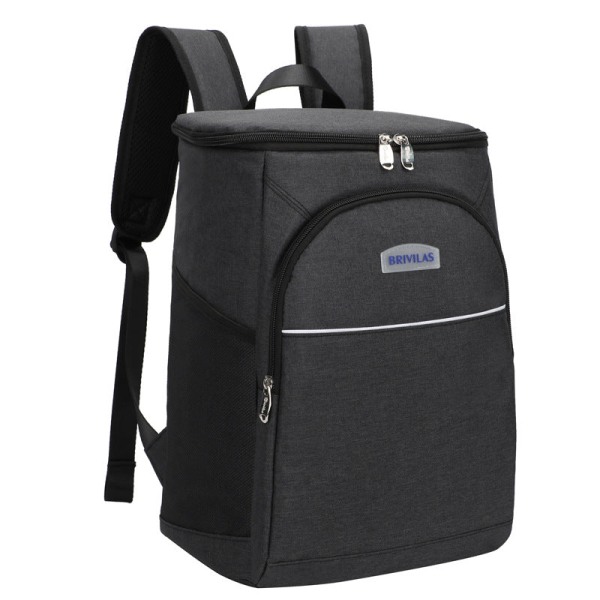 Kvinder pige rygsæk skuldertaske skoletaske Outdoor Picnic Bag Stor Ice Pack Stor kapacitet termisk taske Elegant black