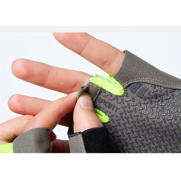 Kvinder Mænd Cykelhandsker Sommer Is Silk Fitness Anti-Slip Blue S