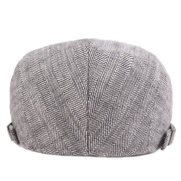 Beret Hat Fiskebein Peaked Cap Kunstnerisk Ungdom Beret Herre Hat Advance Hats Old Hat Light gray Adjustable