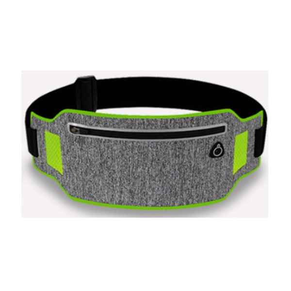 Fanny Pack Løbebælte Taljetaske Organizer Multifunktionel Sport Vandtæt NO.2 green Six-inch Universal