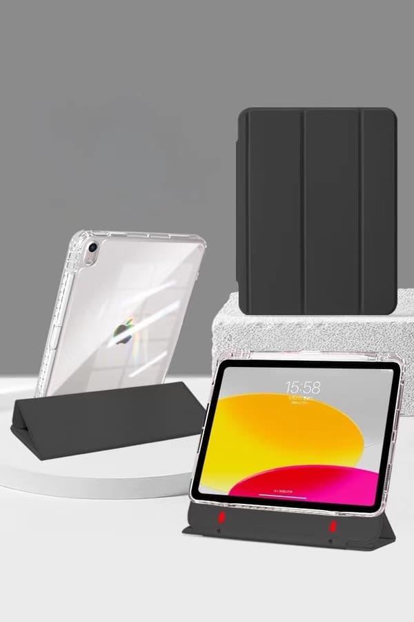 Stilfuldt etui til iPad 10.5\" Premium Sort \"Split Trifold Spænde\"