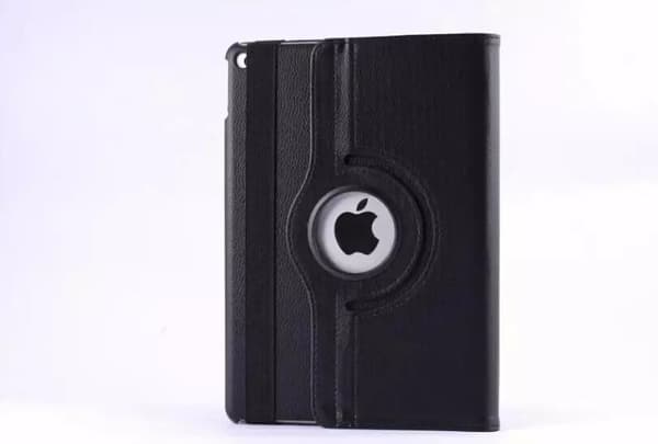 Stilfuldt etui til iPad Pro 9.7\" Sort Roterende Læder Litchi Tekstur Black