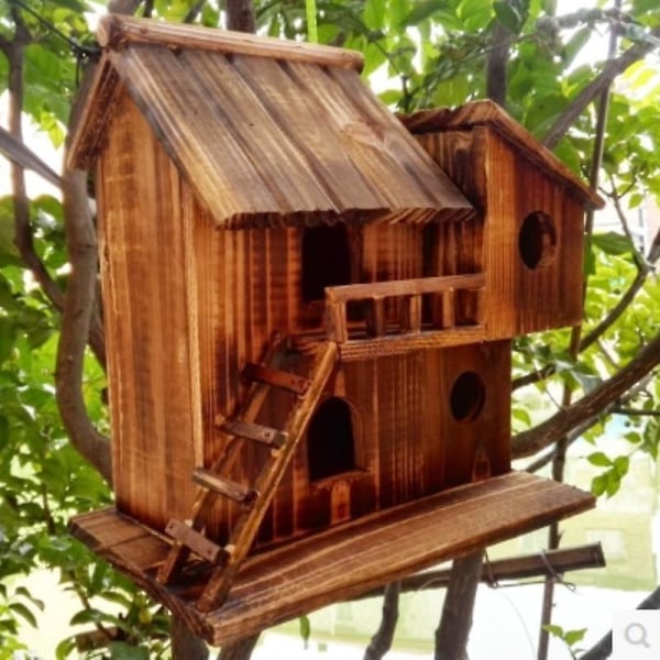 Fuglelegetøj fuglehus fuglerede villa kreativ sødt hjem udendørs