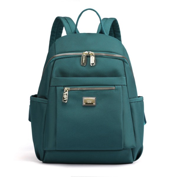 Kvinnor tjej ryggsäck axelväska skolväska Student Stor kapacitet Resväska Oxford Nylon Stor kapacitet Deep blue