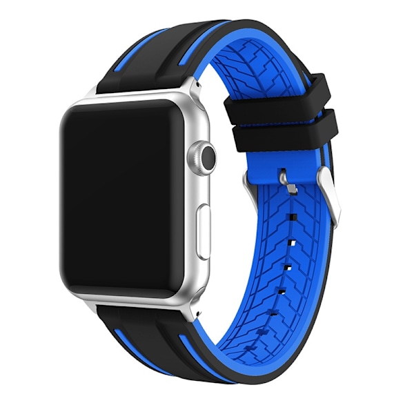 Urrem til Apple Watch iWatch 38/40/41/42 S10 Sort og blå