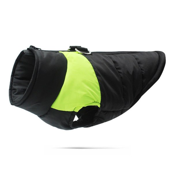 Lemmikkien vaatteet Syksy Talvi Puuvilla Paksutettu Iso Koira Vaatteet Thermal Green 4XL