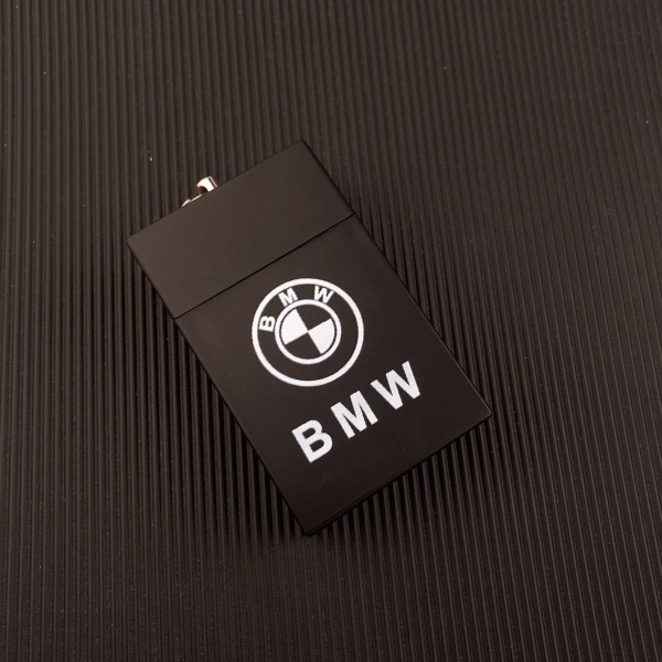 Askebæger Creative Portable Pocket Mini Pull Opbevaringsboks Askebæger Car Logo Black 3 6.4*4*1.8cm
