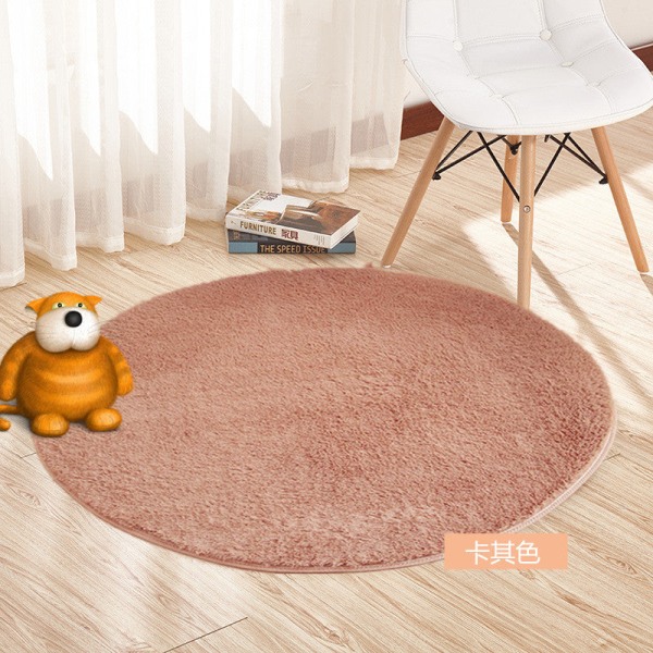 Bath Mat Non Slip Absorbent Shower Bathroom Rug Carpet round NO.A7 Rose Red 80 diameter