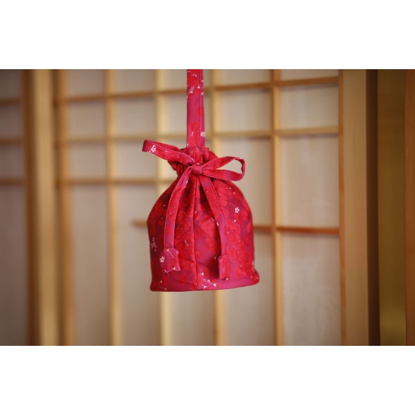 Håndveske Diverse Kimono-tilbehør Myntveske Håndveske Daglig snøring Makeup Oppbevaringsveske Purplish red plum blossom 15*20*17cm