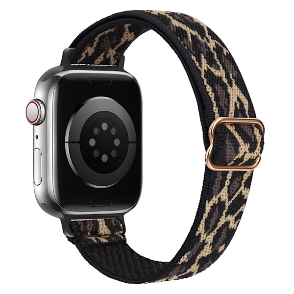Klockarmband för Apple Watch iWatch 38/40/41/42mm Gul Leopard