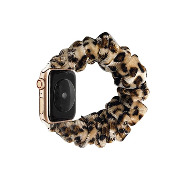 Klockarmband för Apple Watch iWatch 38/40/41mm sammetsleopardtryck