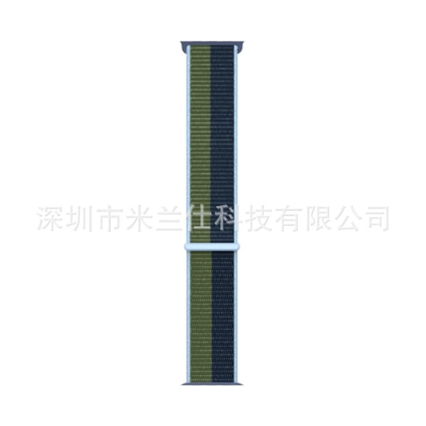 Klockarmband för Apple Watch iWatch 38/40/41/42mm-S10 103 Blå Mossgrön