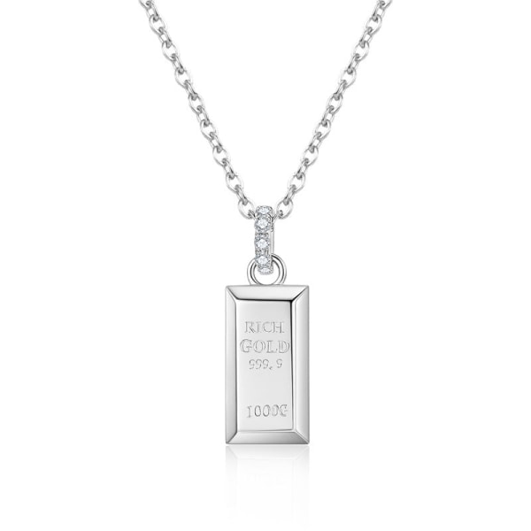 Kvinder Halskæde Kæde Choker Vedhæng Smykker Piger Gave S925 Sterling Sølv Mode Dicksoniaceae Platinum