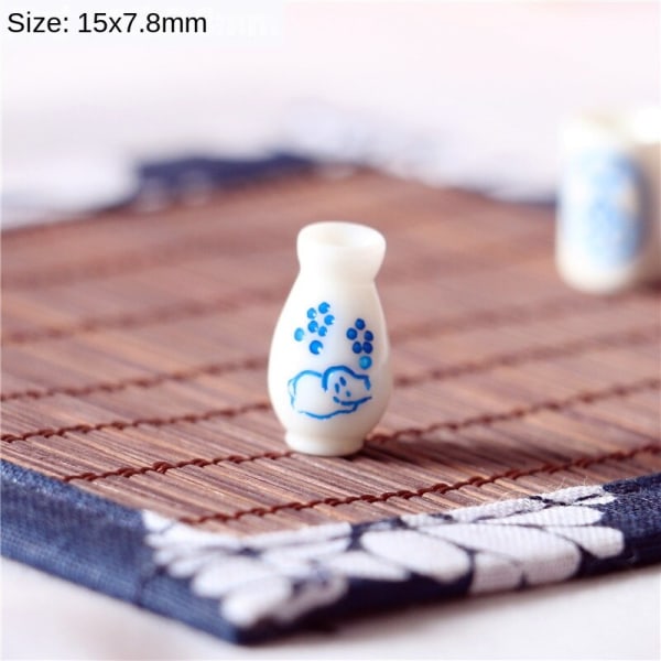 Miniatyrmöbler Leksak Doll House Gör-det-själv dekoration Tillbehör Mini Bento Tallrik Mat Mat