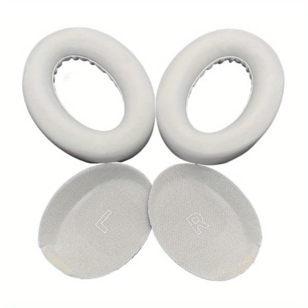 1 par hvite erstatningsøreputer for Bose QC Ultra-puter
