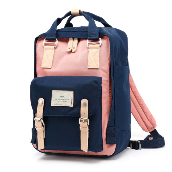 Skolstudent Ryggsäck College Bokväska Resväska Donut Casual Enfärgad Polyester Light pink with dark blue