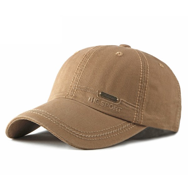 Cap 2022 Kevät-kesä muoti Puuvillakirjonta Casual aurinkovarjohattu Dark Khaki Adjustable