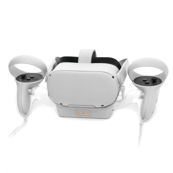 for Oculus Quest 2 VR hjelm ladebase Oculus Quesvr med blått lyshåndtak fast lader