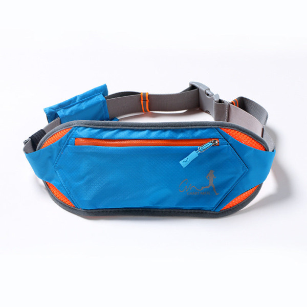 Fanny Pack Løpebelte Midjeveske Organizer Multifunksjonell vanntett anti-tyveri Sapphire Blue Less than 7 inches