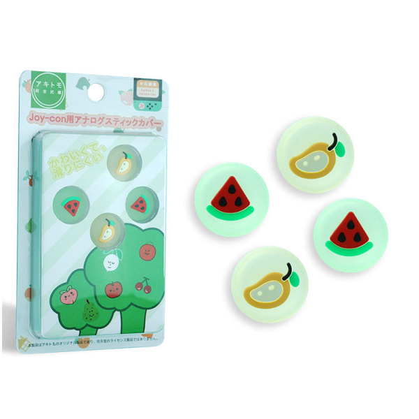 Til Nintendo Switch Multi-Flavor Fruit Rocker JoyCon Button Cap NS Protective Cap Lite Banana with strawberry