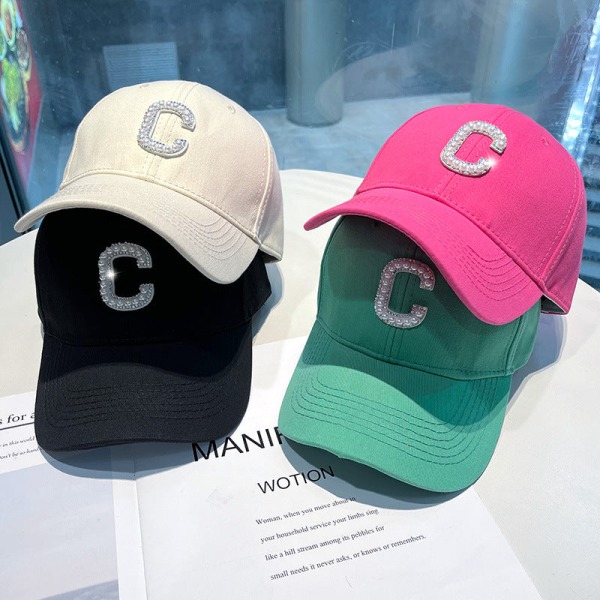 Baseball- cap 2022 Spring and Summer Letters Casual Sunshade cap Dark beige 55-59cm