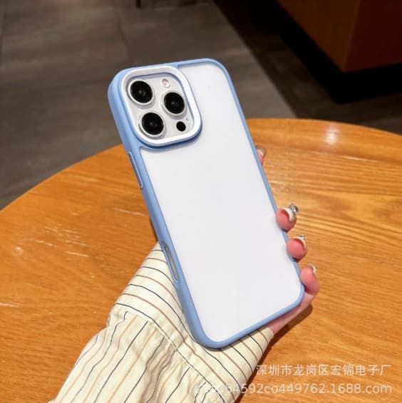 Etui til iPhone 17 Lyseblå Hud-Touch Mat