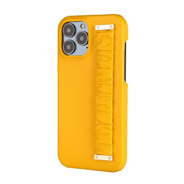 Etui til iPhone 14PRO guld læder armbånd