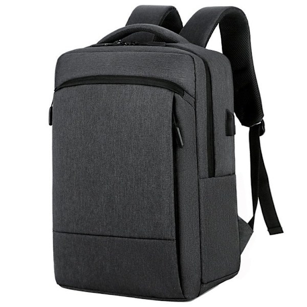 Kouluopiskelijareppu College Bookbag Matkalaukku Kulumista kestävä vedenpitävä suurikapasiteettinen tietokone Dark gray 21 inches