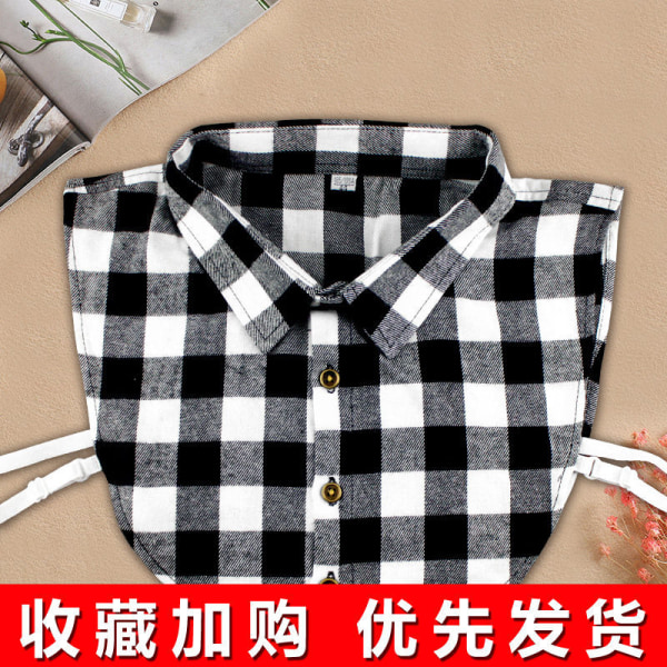 Women's fake collar Detachable half Detachable  Winter Sweater Sweater Decorative Accessories  Korean Style Red white and green