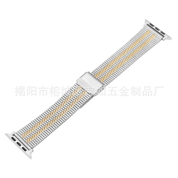 Klockarmband för Apple Watch iWatch 38/40 Niopärls silverros