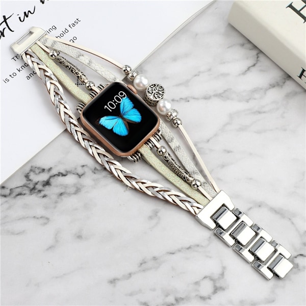 Klockarmband för Apple Watch iWatch 38/40/41mm universal beige