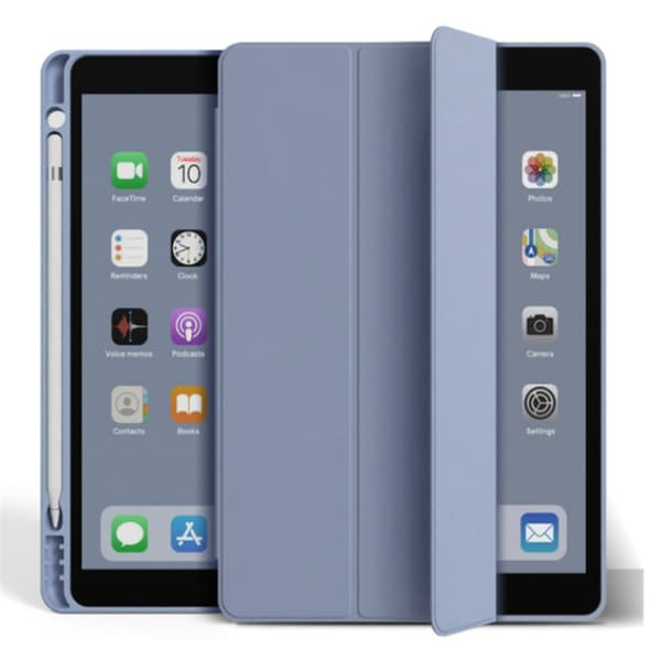 Stilfuldt etui til iPad 10/11 A16 lavendel lilla bånd