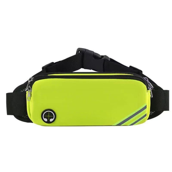 Menn kvinner Fanny Pack midjeveske Tettsittende usynlig multifunksjonell ultralett lite belte treningsutstyr Sportstelefon Fluorescent Green Below 20L