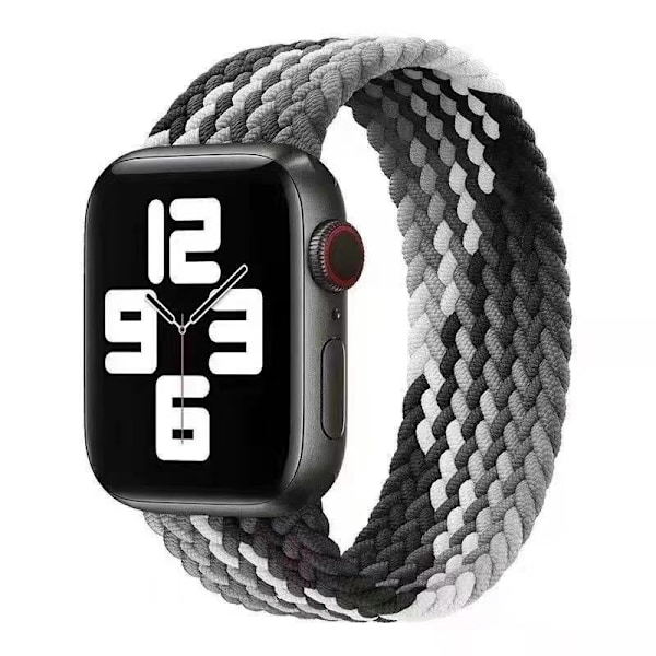Urrem til Apple Watch iWatch 42/44/45/49mm S størrelse elastisk enkelt loop sort
