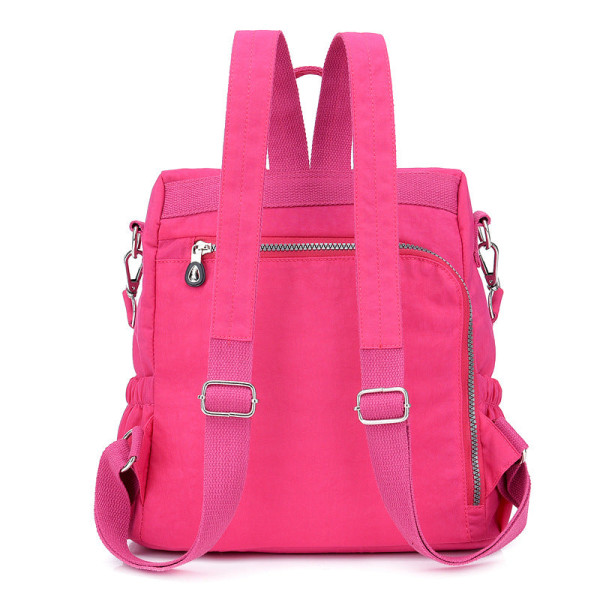 Ladies Backpack Portable Women's Bag Dragon Bag Waterproof Nylon Dragon Bag Silver Gray