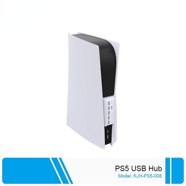 För Ps5 Host Hub Converter P5usb Hub High-Speed Transmission Multifunktionell Ps5 Hub Extension Black