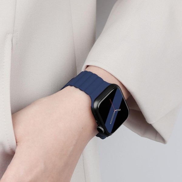Klockarmband för Apple Watch iWatch S10 46mm midnattsblå