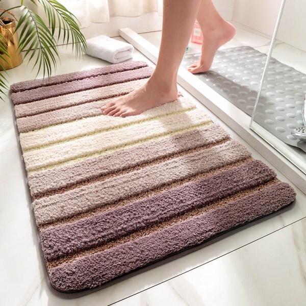 Kylpymatto liukumaton, imukykyinen suihku Kylpyhuonematto matto yksinkertainen NO.43 Beige 40*60cm